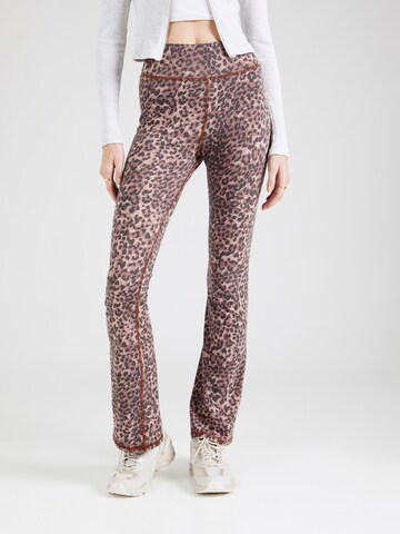 Ragdoll LA Flared Leggings in Pink: front