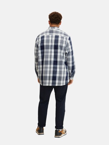 TOM TAILOR Men + Comfort fit Button Up Shirt in Blue