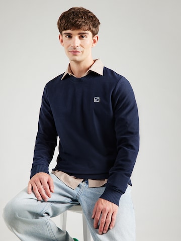 s.Oliver Sweatshirt in Blauw: voorkant