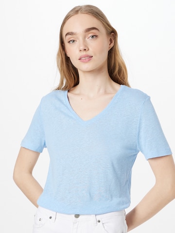 Cream T-Shirt 'Pitta' in Blau: predná strana