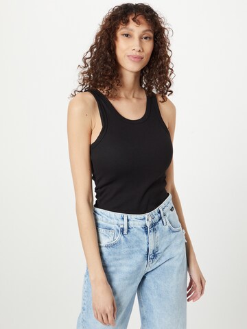 WEEKDAY Top in Braun: Vorderseite