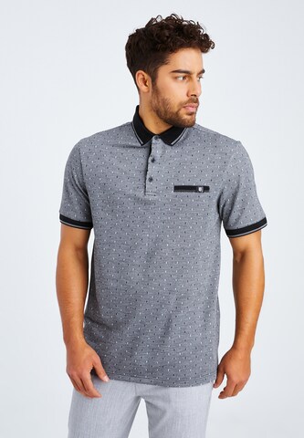 Leif Nelson T-Shirt Polo in Grau