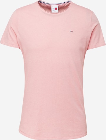 Tommy Jeans Póló 'Jaspe' - rózsaszín: elől