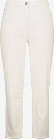 Ulla Popken Slim fit Jeans in White: front