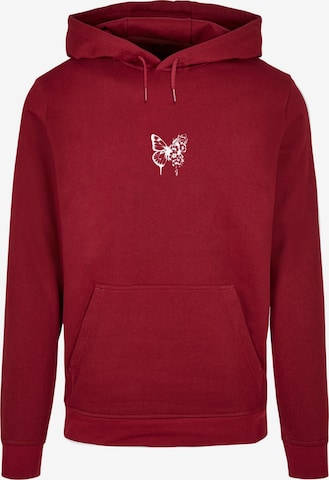 Merchcode Sweatshirt 'Flowers Bloom' in Rot: Vorderseite