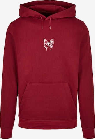 Sweat-shirt 'Flowers Bloom' Merchcode en rouge : devant