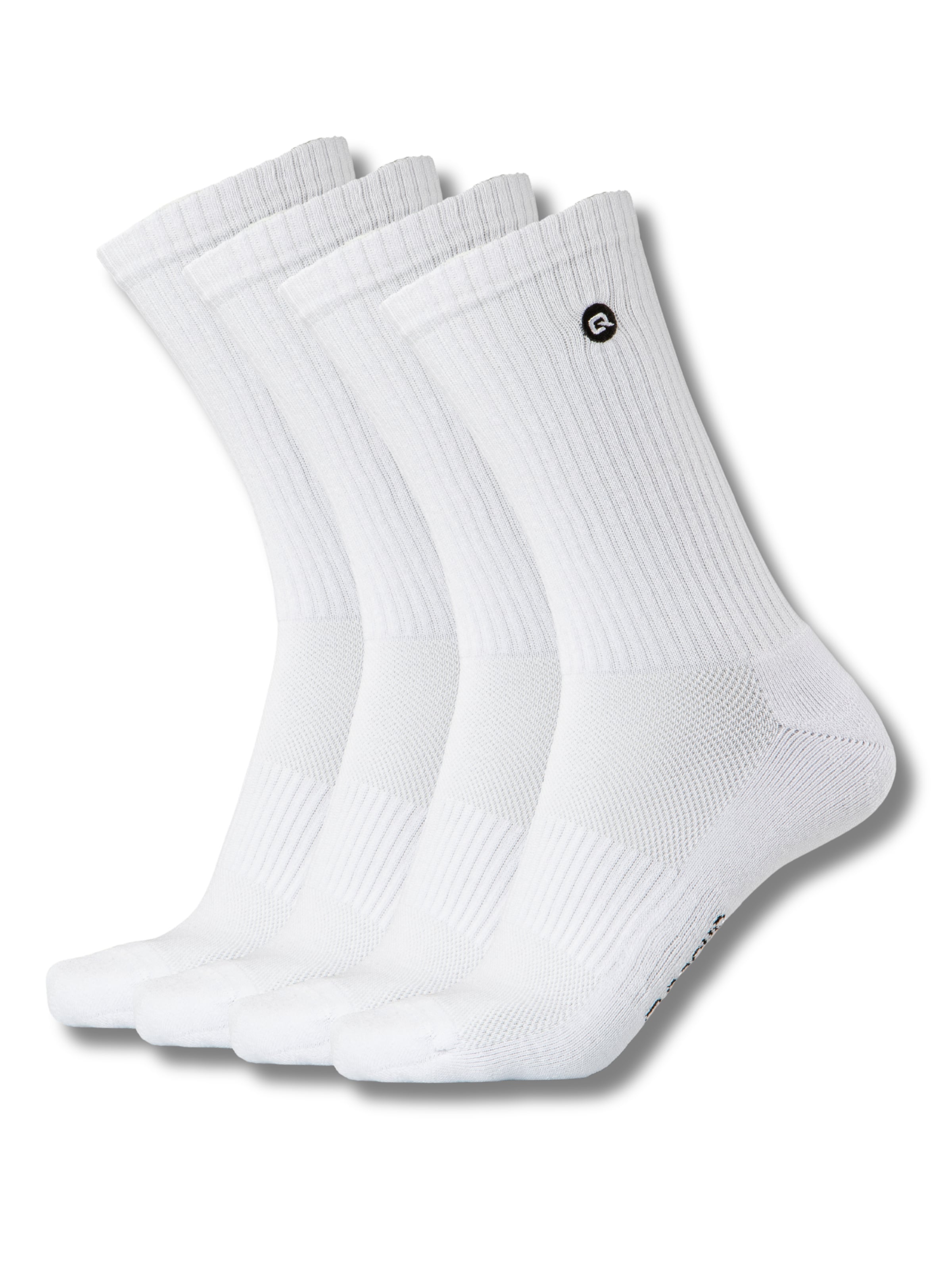 Chaussettes QOLONIA en blanc : devant