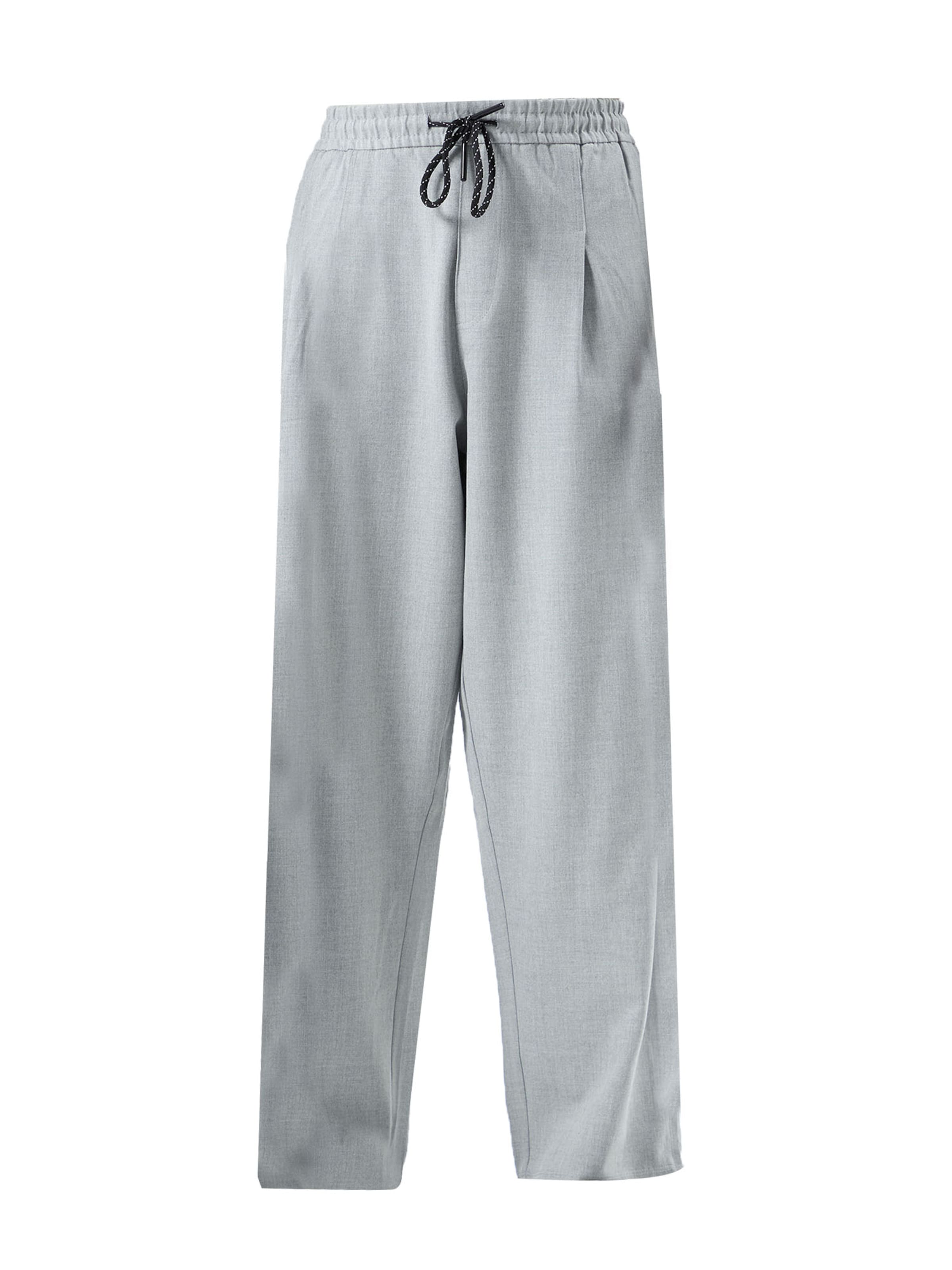 VAMOS CLO Παντελόνι πλισέ σε γκρι: μπροστά