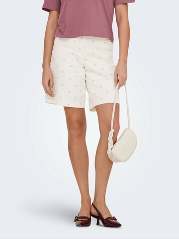 Regular Pantalon 'ONLNAOMI' ONLY en blanc : devant