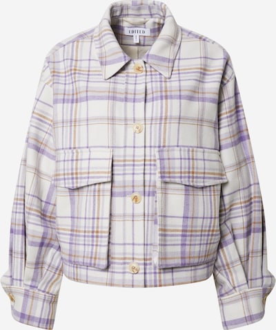 EDITED Jacke 'Kyla' in braun / lila / weiß, Produktansicht