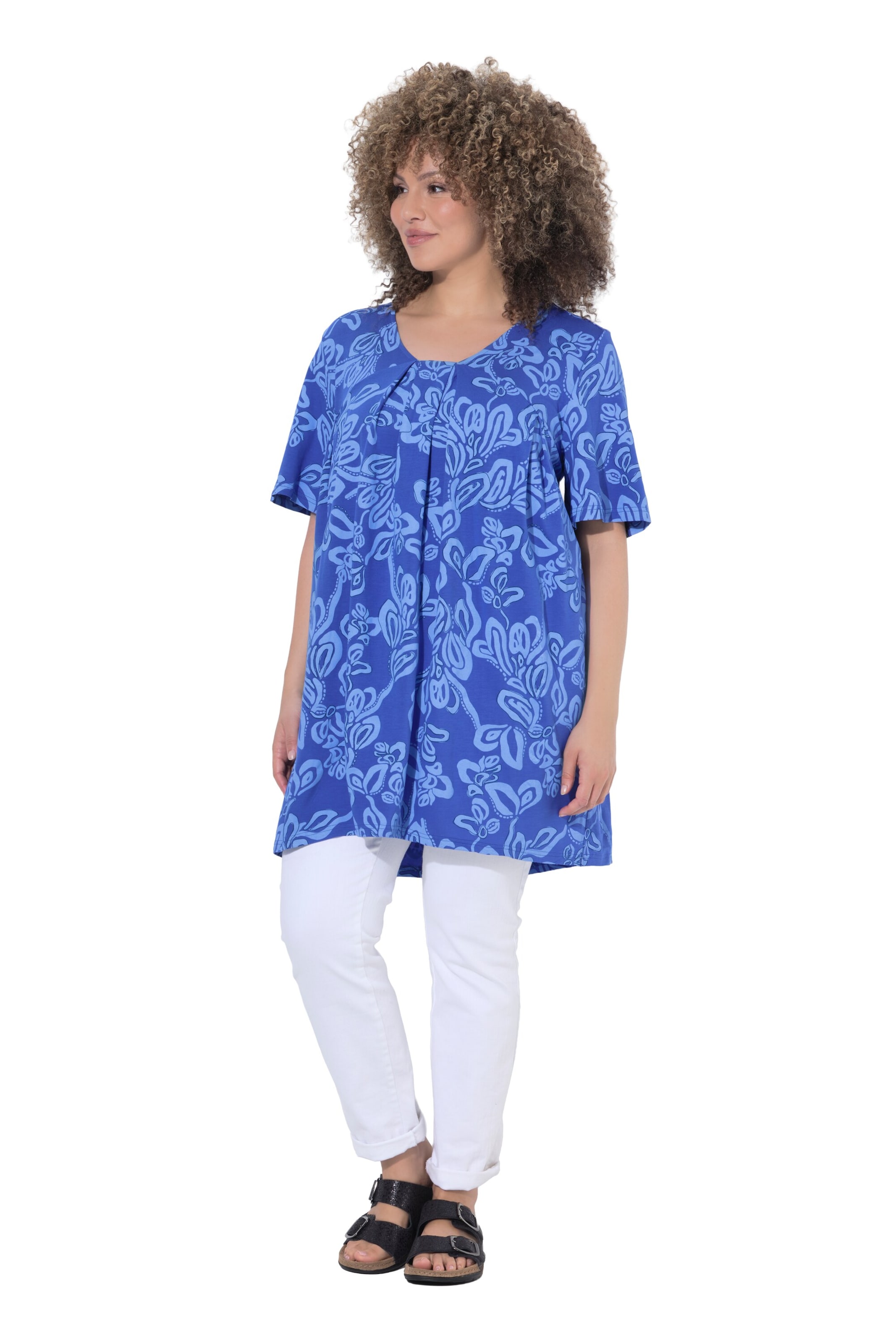 Ulla Popken Shirt in Blau: Vorderseite