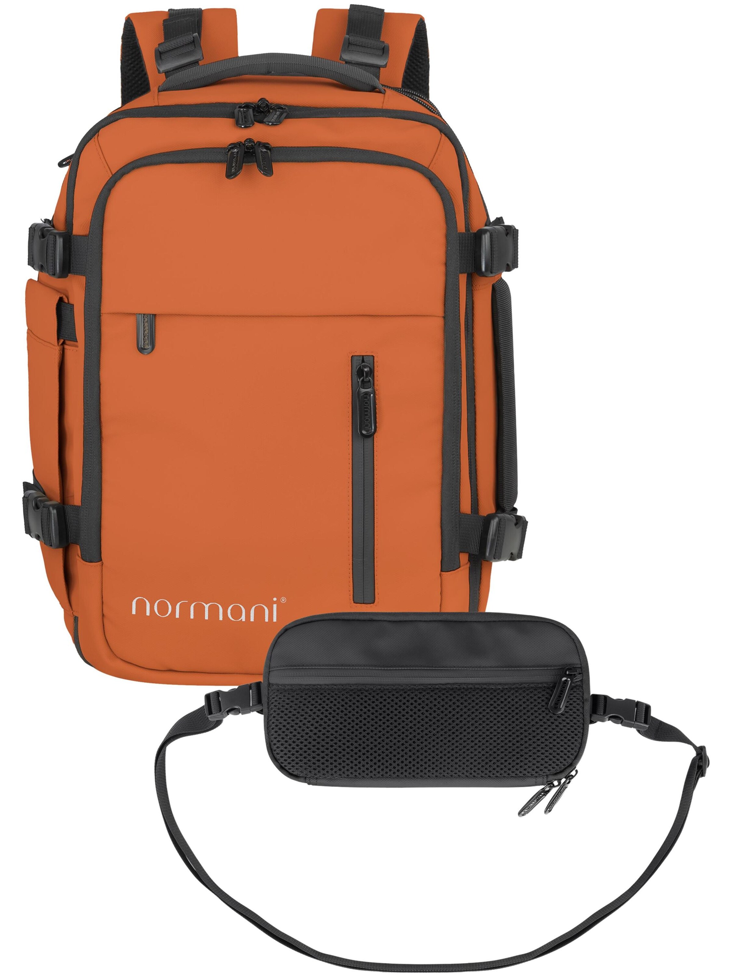 normani Rucksack 'Nikaho' in Orange: Vorderseite