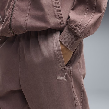 PUMA Regular Sporthose in Braun