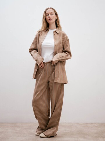 ABOUT YOU x Marie von Behrens Blouse 'Thea' in Brown