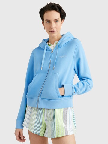 TOMMY HILFIGER Zip-Up Hoodie in Blue: front