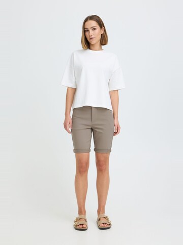 Coupe slim Pantalon ' OXKeily ' Oxmo en beige