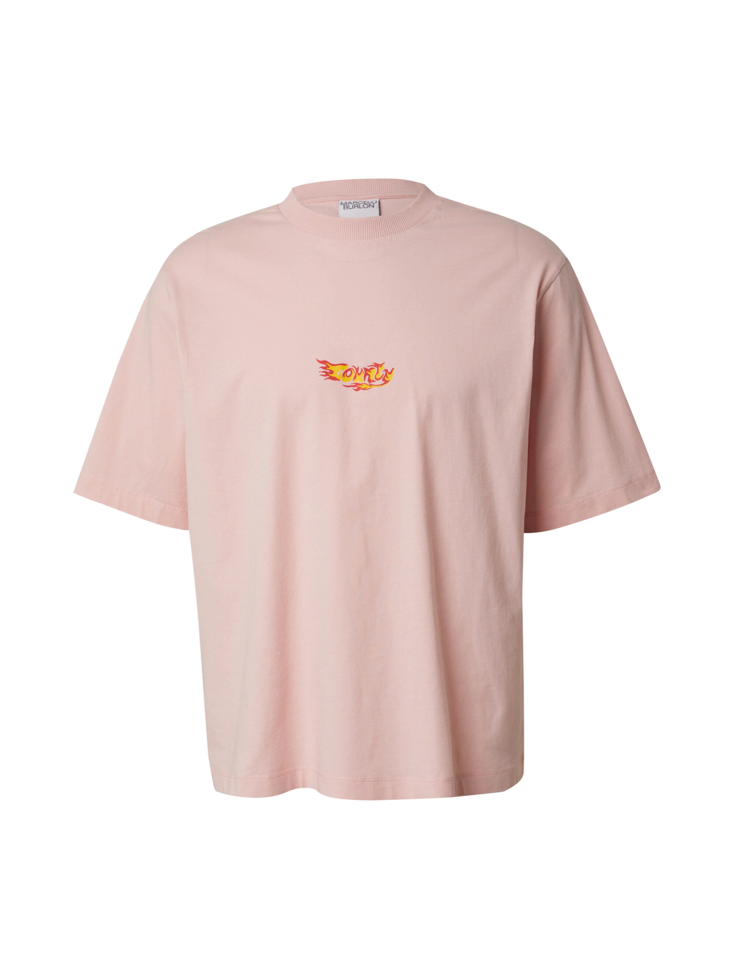 Marcelo Burlon Shirt 'COUNTY FLAME' in Pink: front