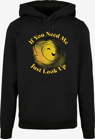 ABSOLUTE CULT Sweatshirt 'Wish - If You Need Me Just Look Up' in Zwart: voorkant