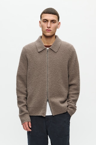 WOOD WOOD Knit cardigan 'WWAndy' in Beige: front