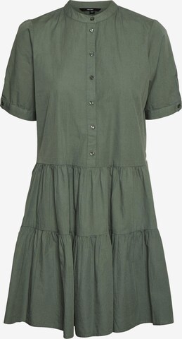 Vero Moda Petite Shirt Dress in Green: front