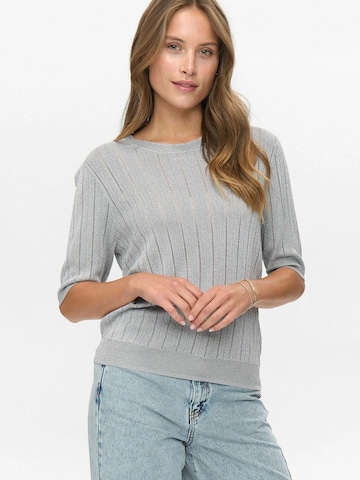 NÜMPH Pullover 'NUMISJA' in Silber: Vorderseite