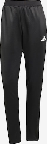 Coupe slim Pantalon de sport 'TIRO' ADIDAS SPORTSWEAR en noir : devant