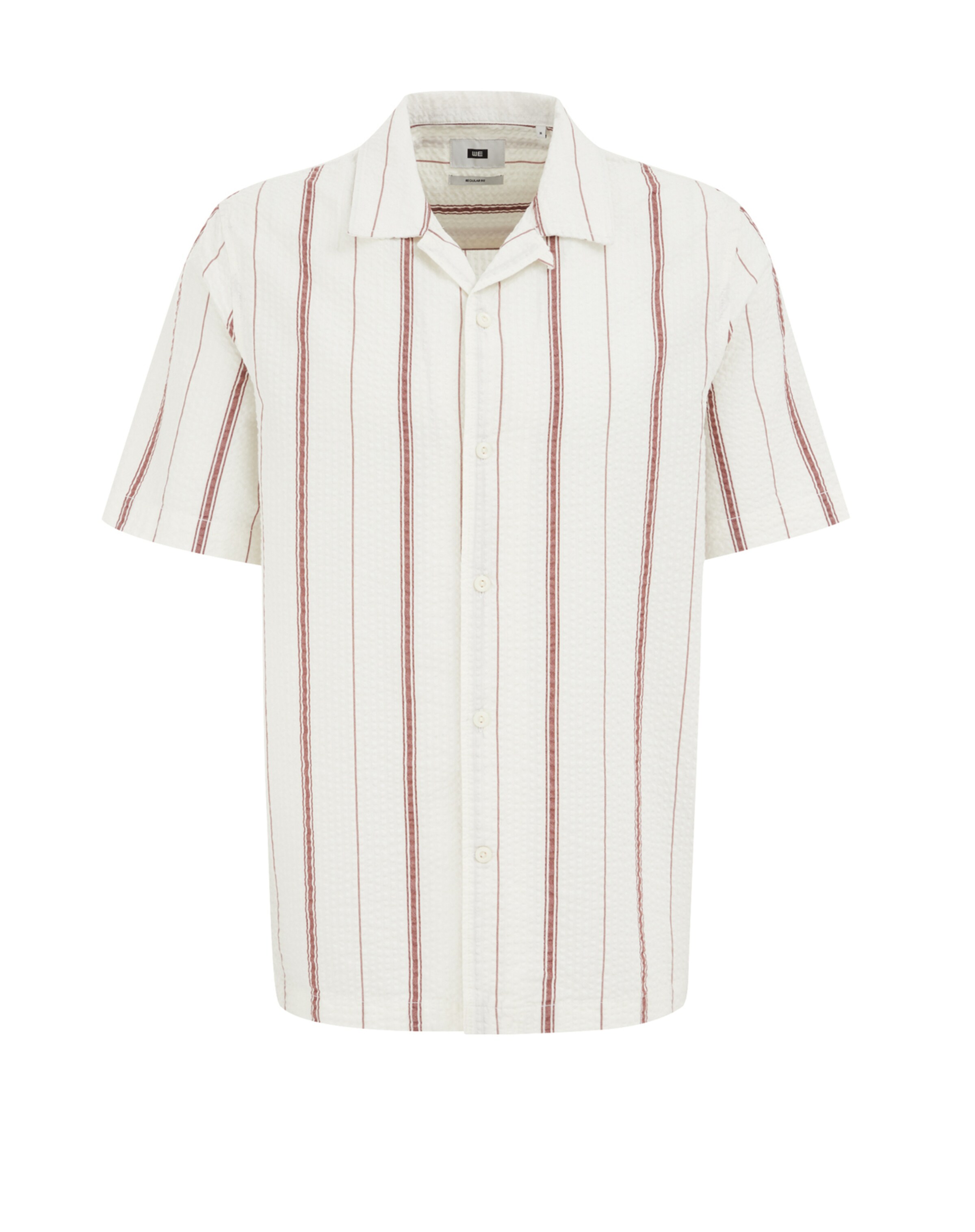 WE Fashion - Ajuste regular Camisa en blanco: frente