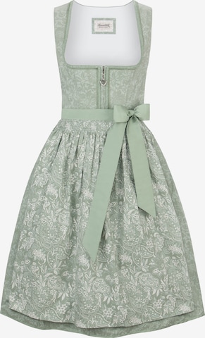 STOCKERPOINT Dirndl 'Karoline' in Grün: Vorderseite