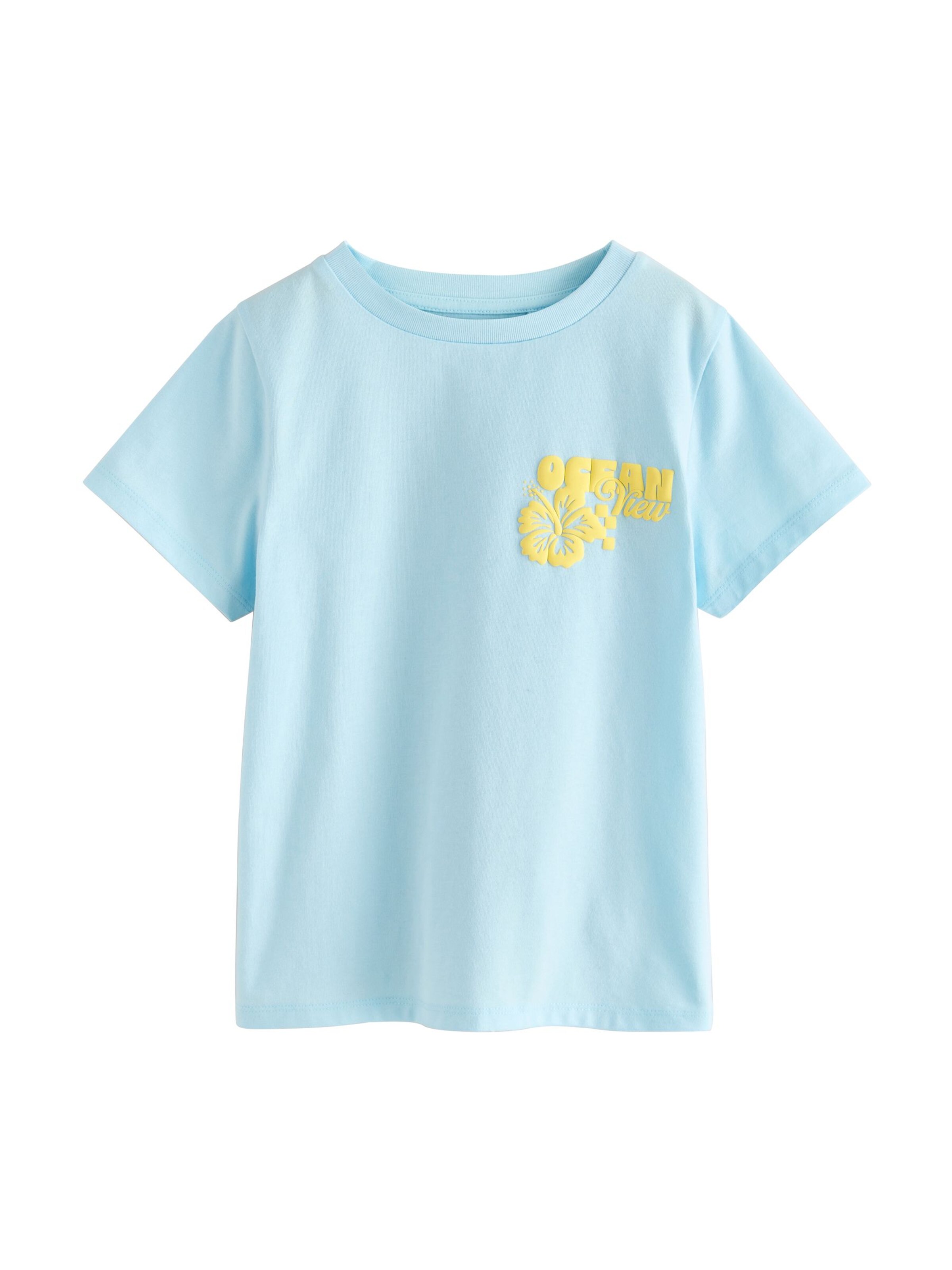 Next T-Shirt in Blau: Vorderseite