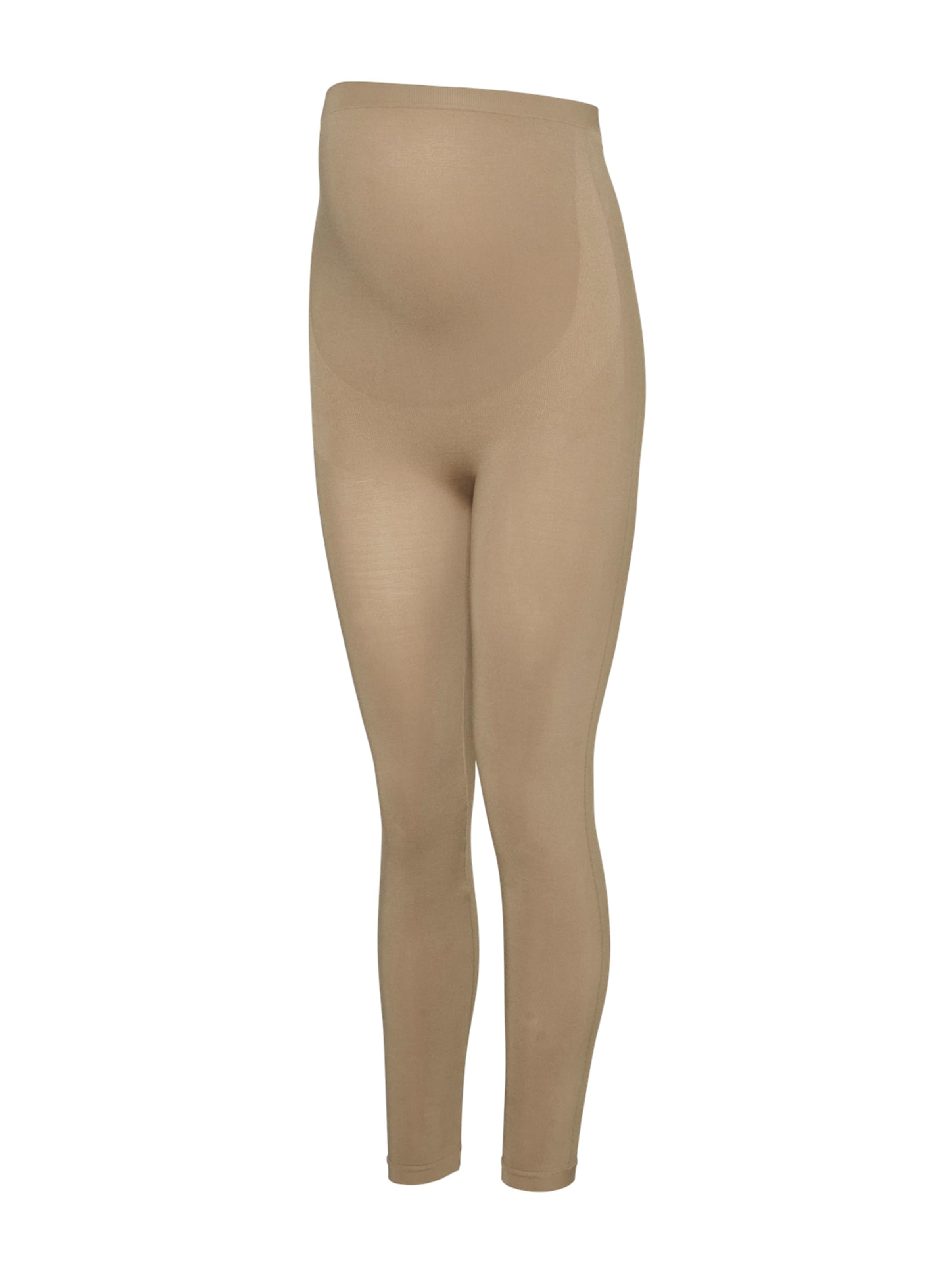 Skinny Leggings 'MLTIA JEANNE' MAMALICIOUS en beige : devant