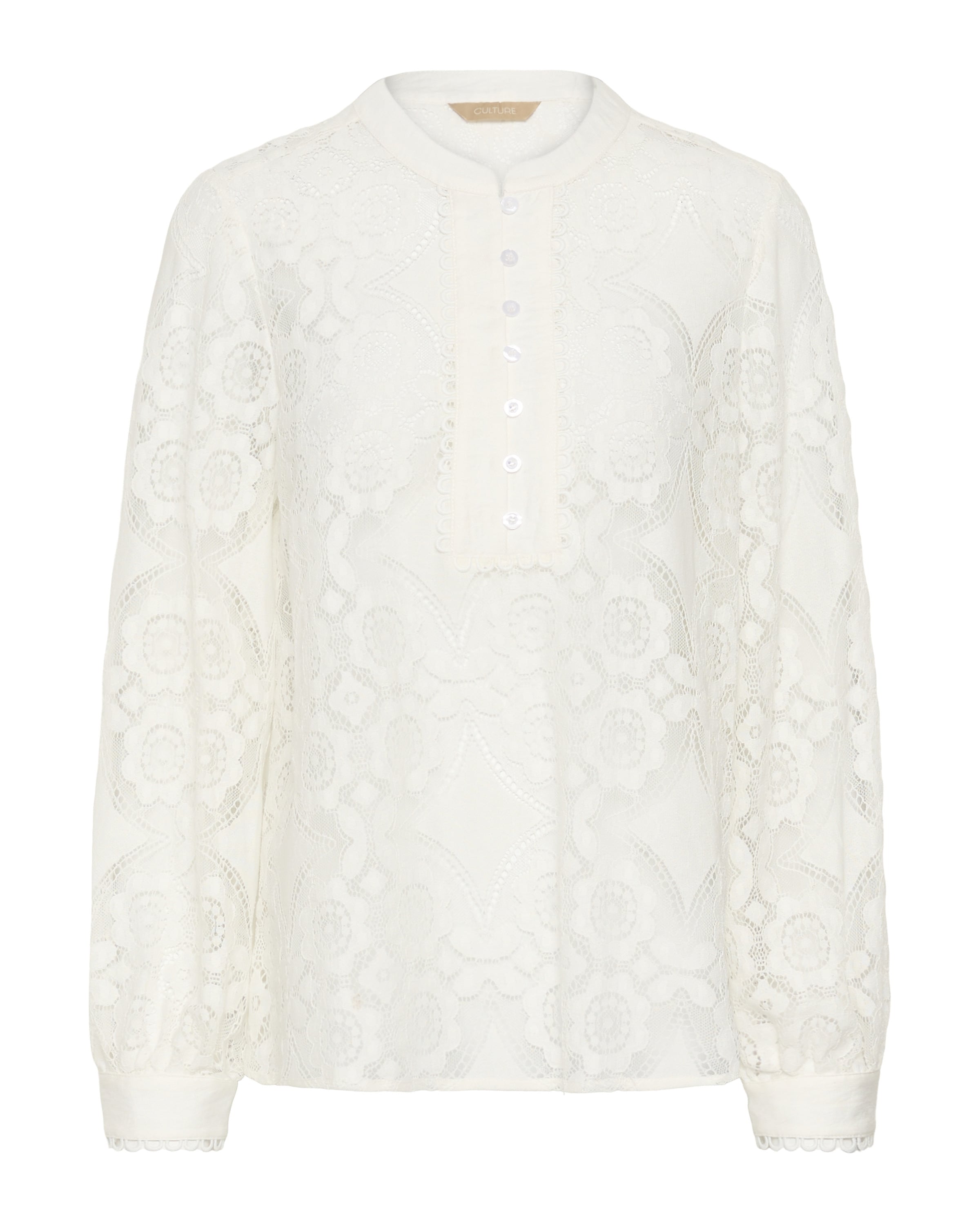CULTURE Blouse 'CULabra' in Wit: voorkant