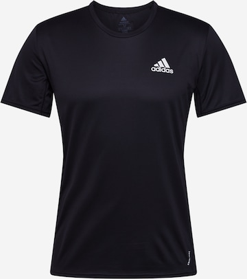 melns ADIDAS SPORTSWEAR Sporta krekls: no priekšpuses