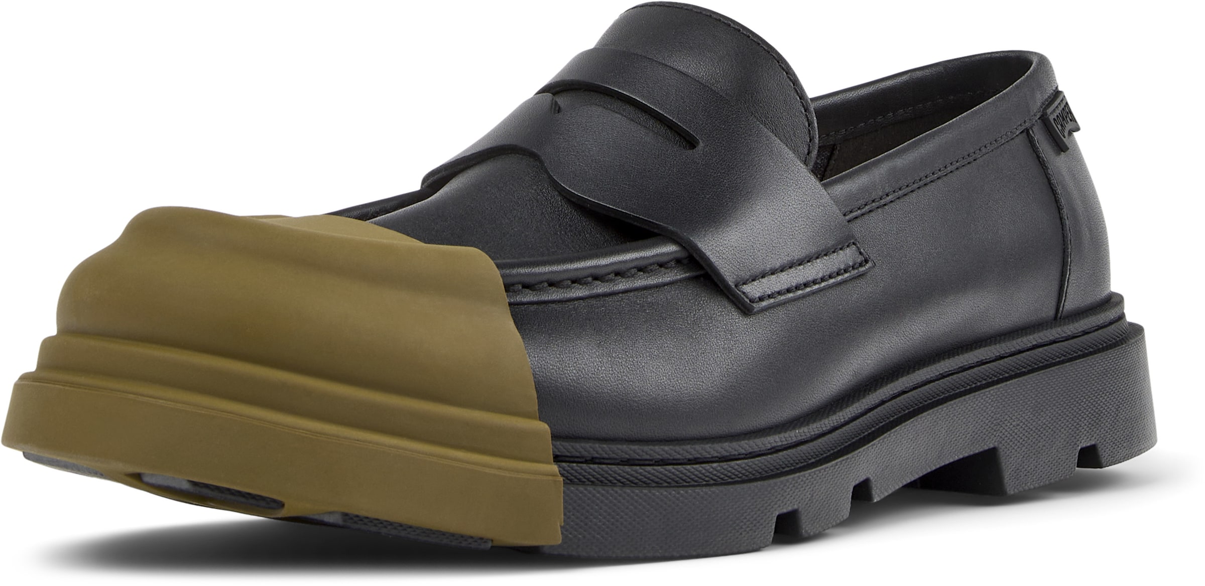 CAMPER Slipper 'Junction' in Schwarz: Vorderseite