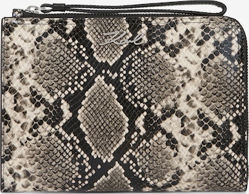 Portamonete di Karl Lagerfeld in bronzo: frontale