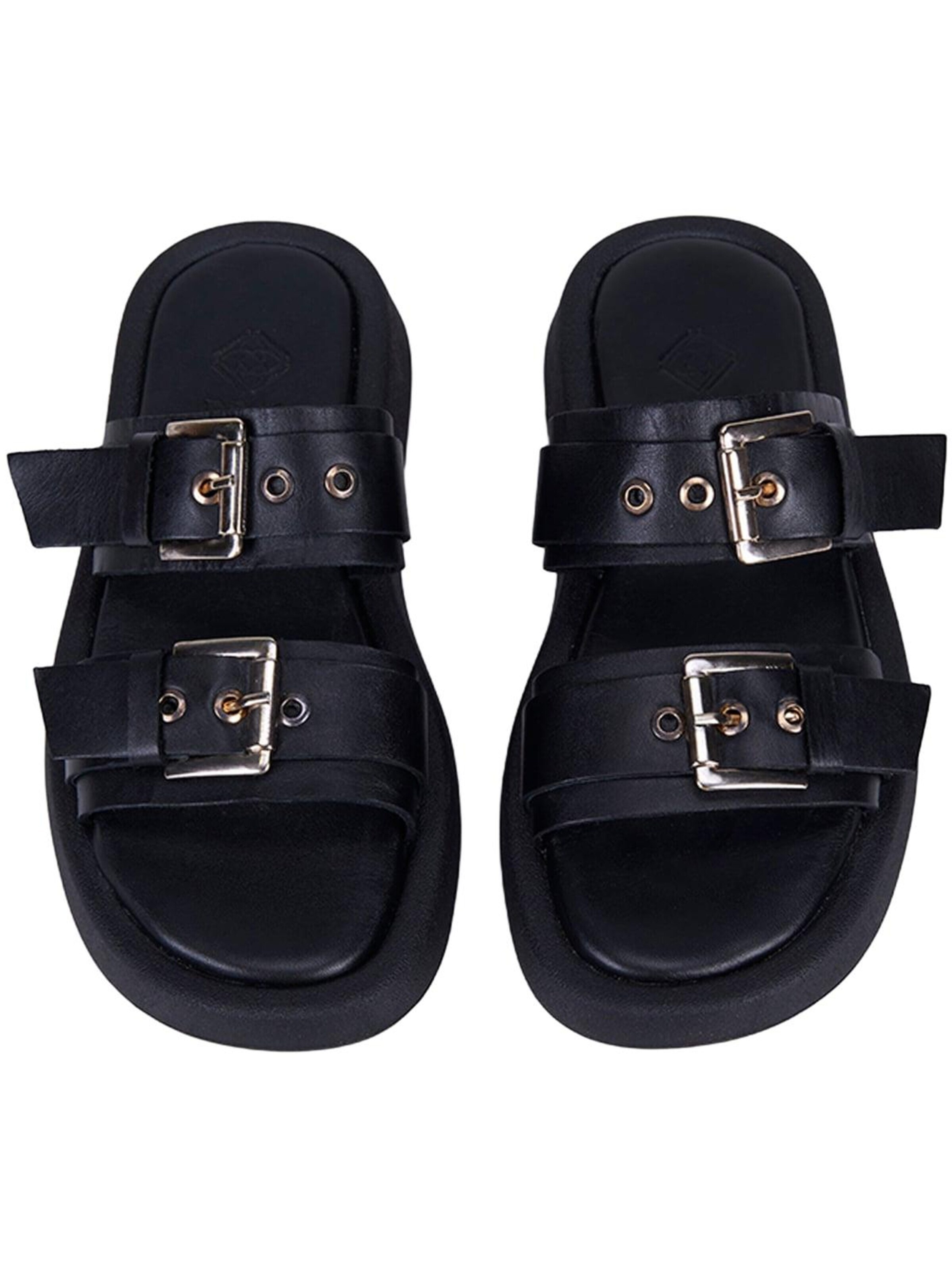 Desa Slippers 'Folien' in Black