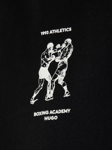 HUGO Sweatshirt 'Duwrestie' in Black