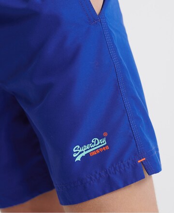 Superdry Regular Zwemshorts in Blauw