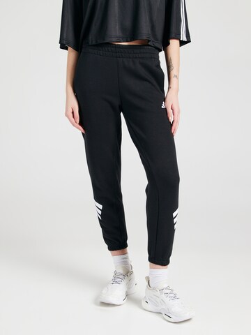 ADIDAS SPORTSWEAR Tapered Sports trousers 'Future Icons' in Black: front