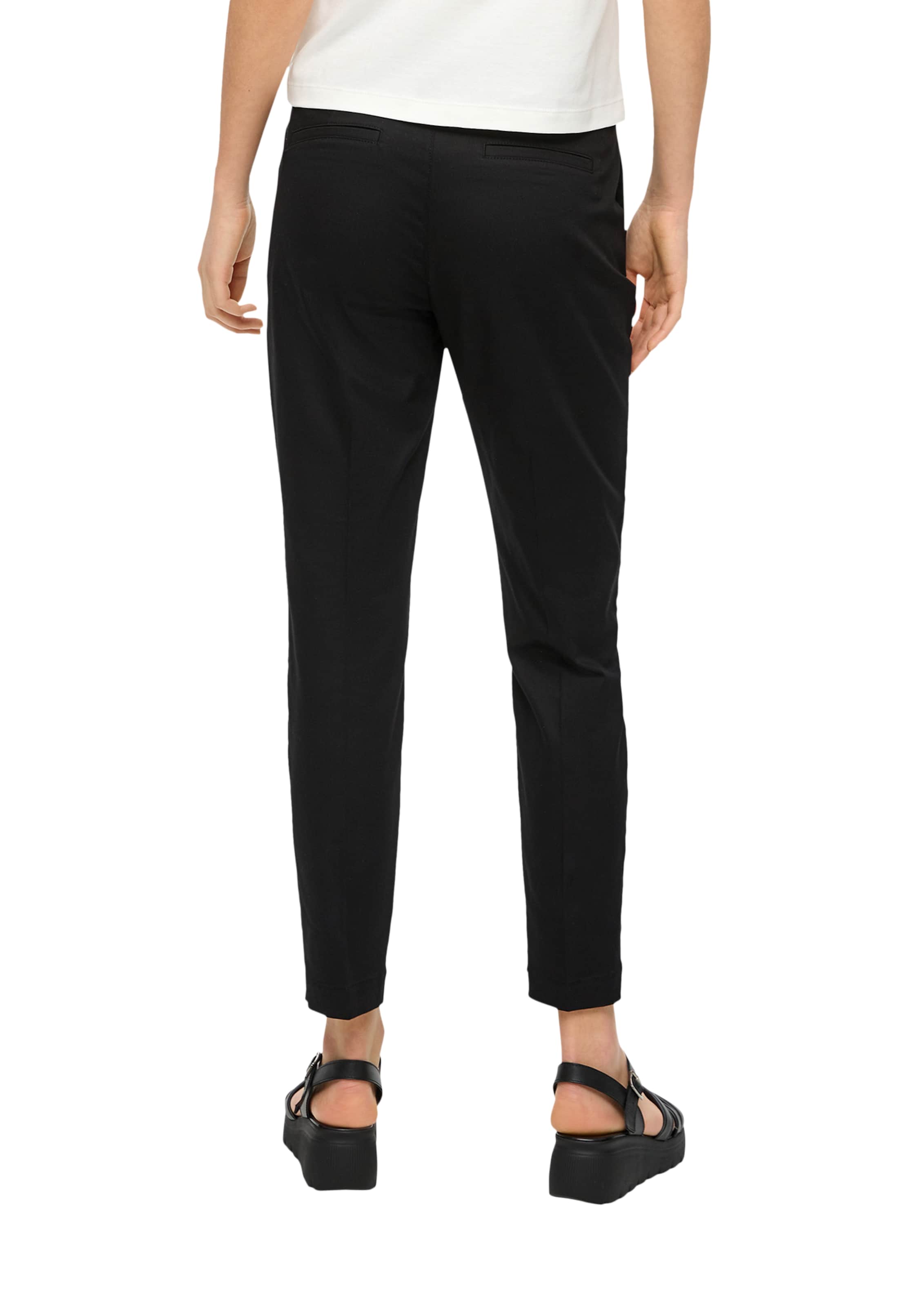 s.Oliver Slimfit Pantalon in Zwart