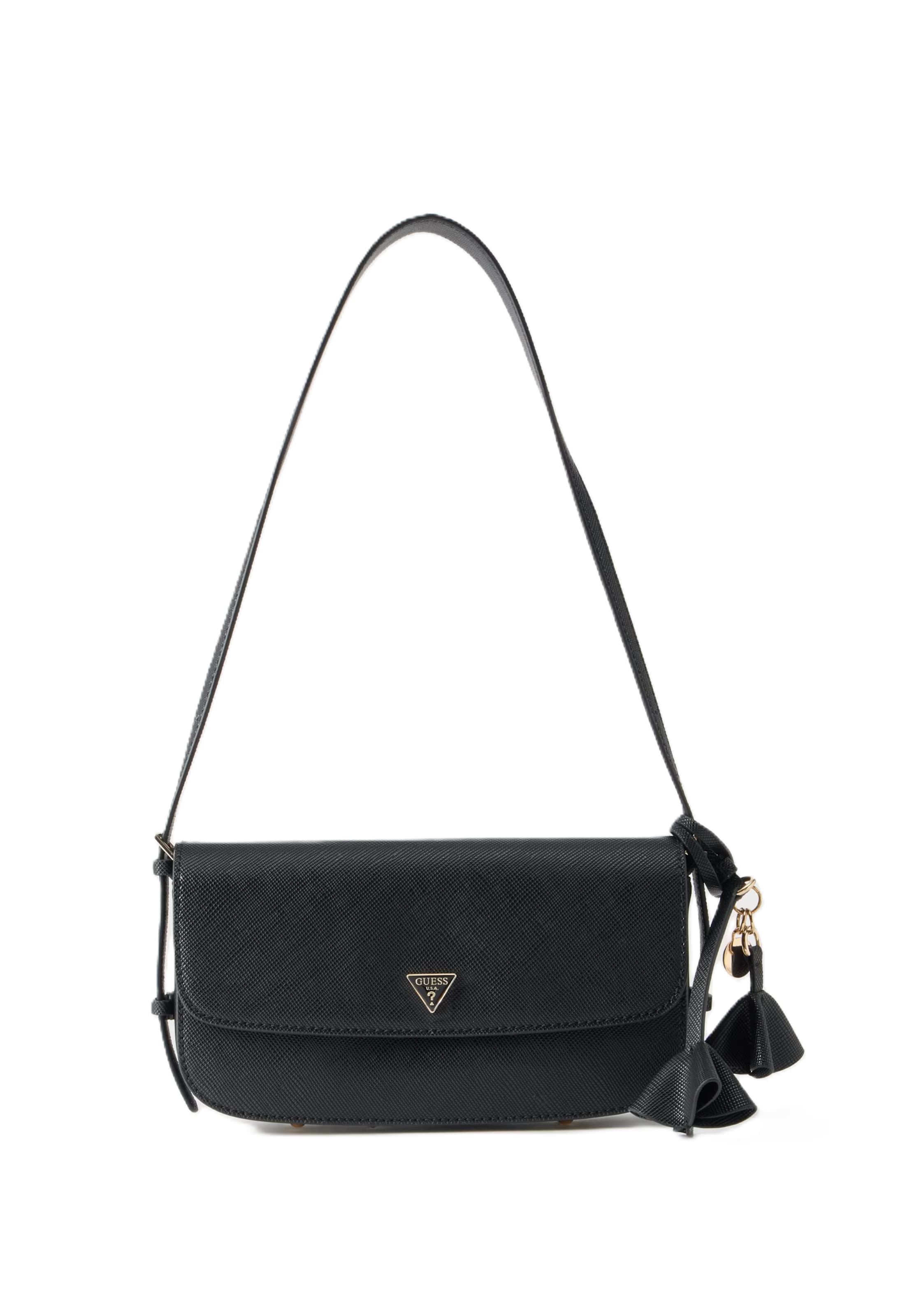 Borsa a spalla 'DANIELLE' di GUESS in nero: frontale