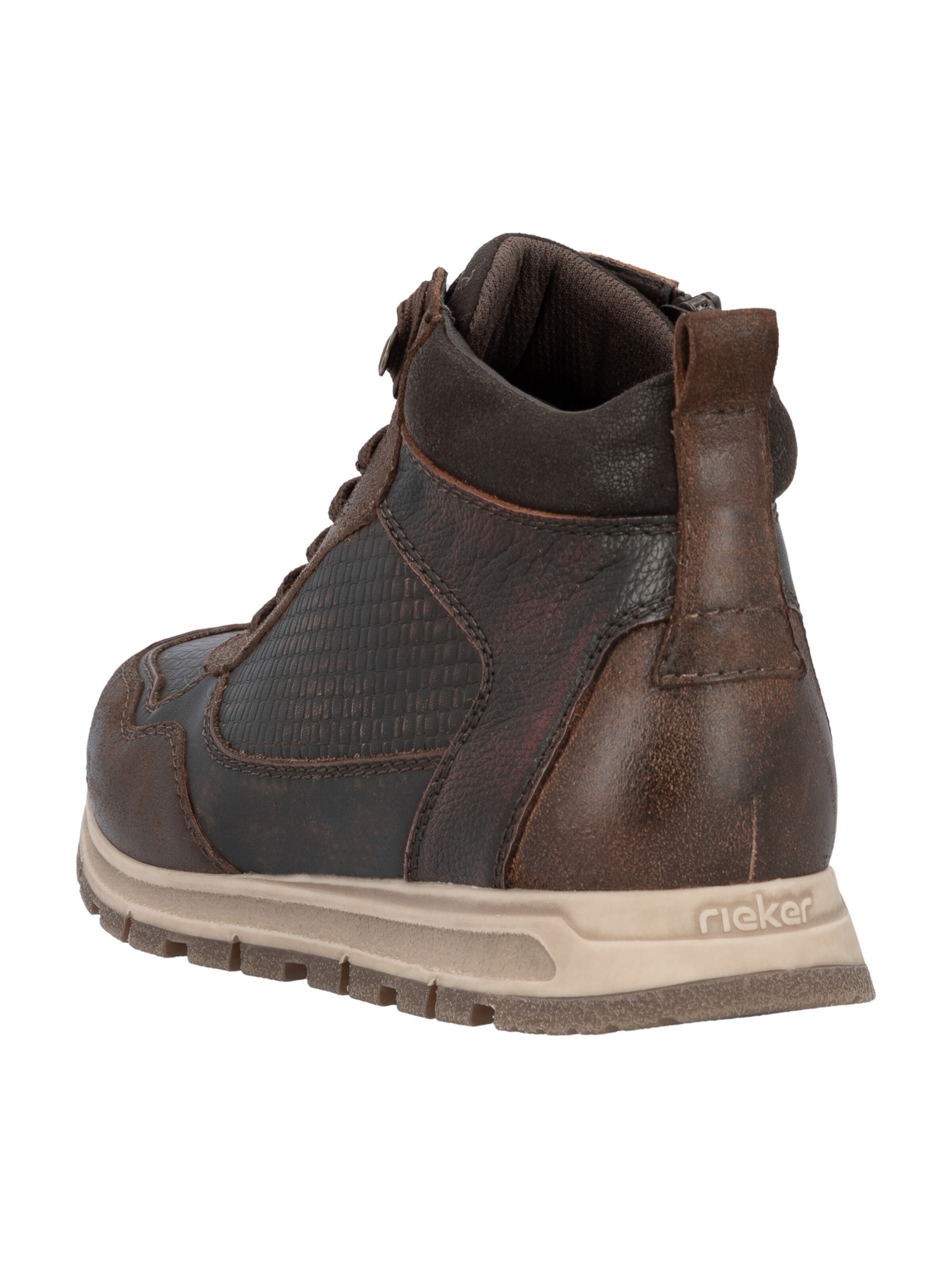 Rieker - Bota com atacadores em castanho