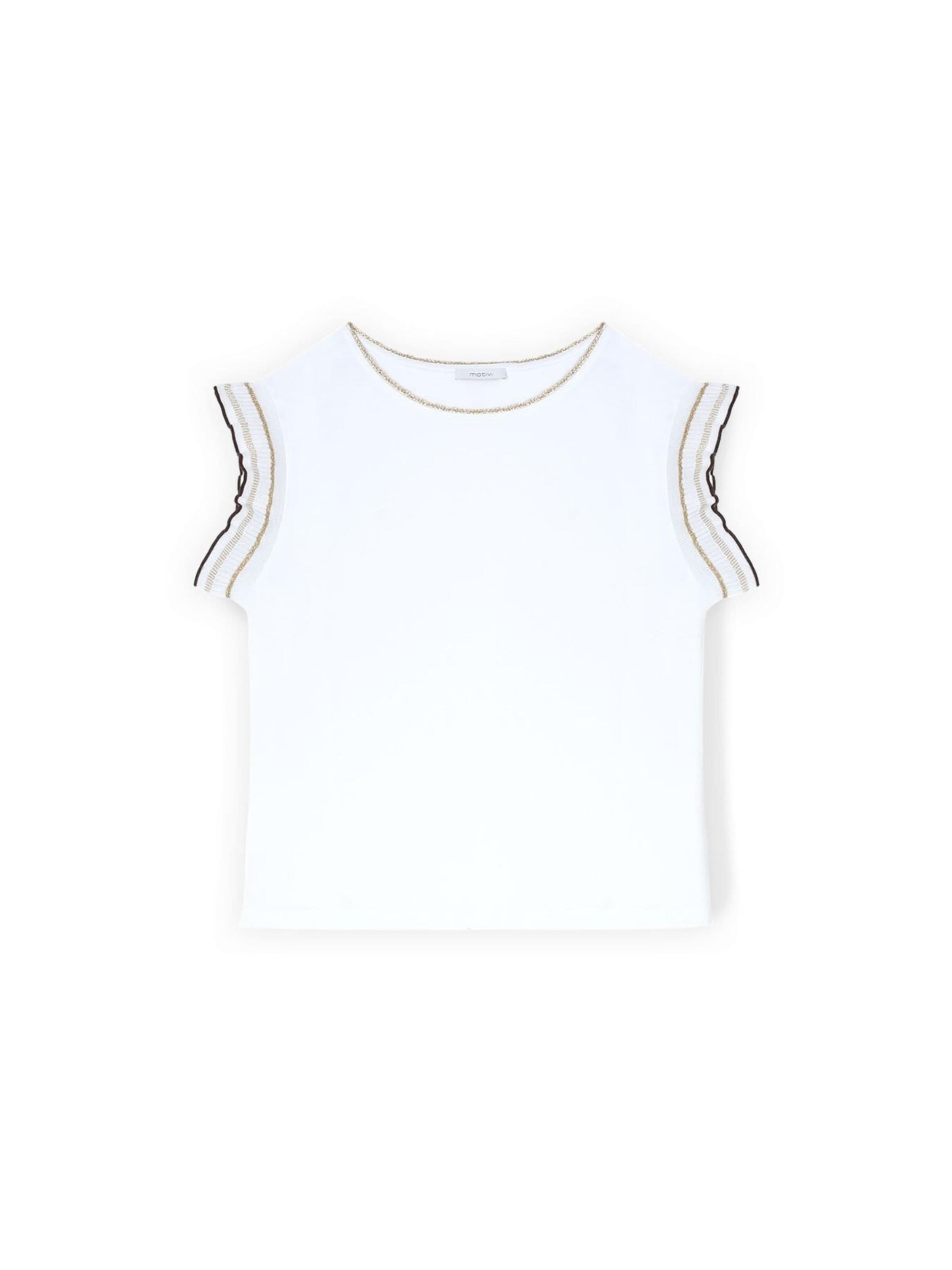 MOTIVI Shirt in White: front