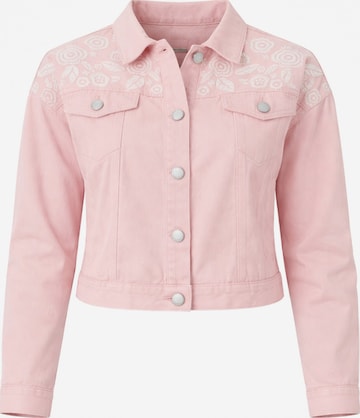 Giacca invernale 'Leafletic Women’s Denim Jacket' di LEAFLETIC in rosa: frontale