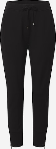 OPUS Tapered Trousers 'Edigna' in Black: front