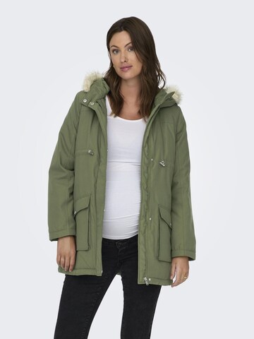 Only Maternity Winter Parka 'LUCIA' in Green