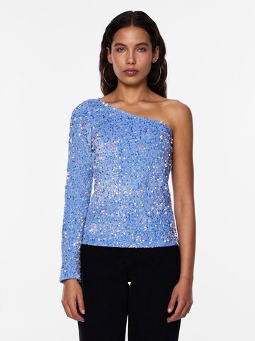 PIECES Blouse 'NYLLA' in Blue: front
