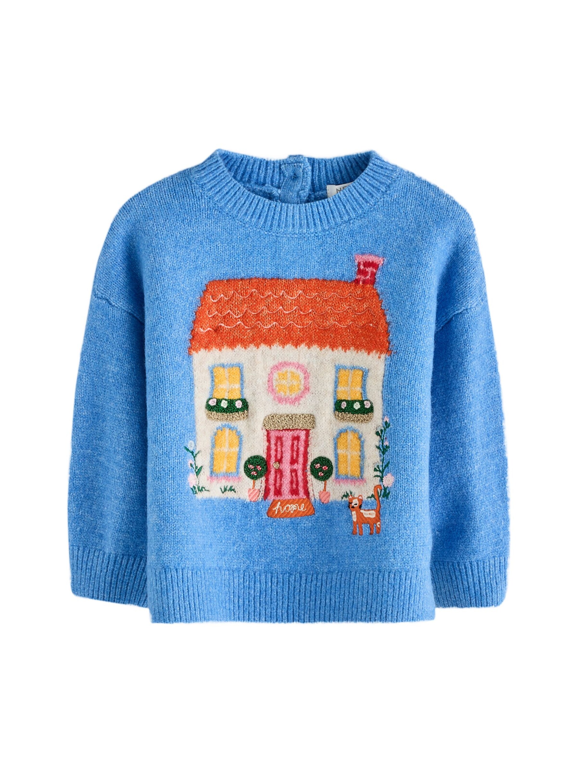 Next Trui in Blauw: voorkant