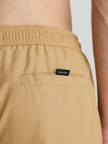 Calvin Klein Swimwear Board Shorts in Beige