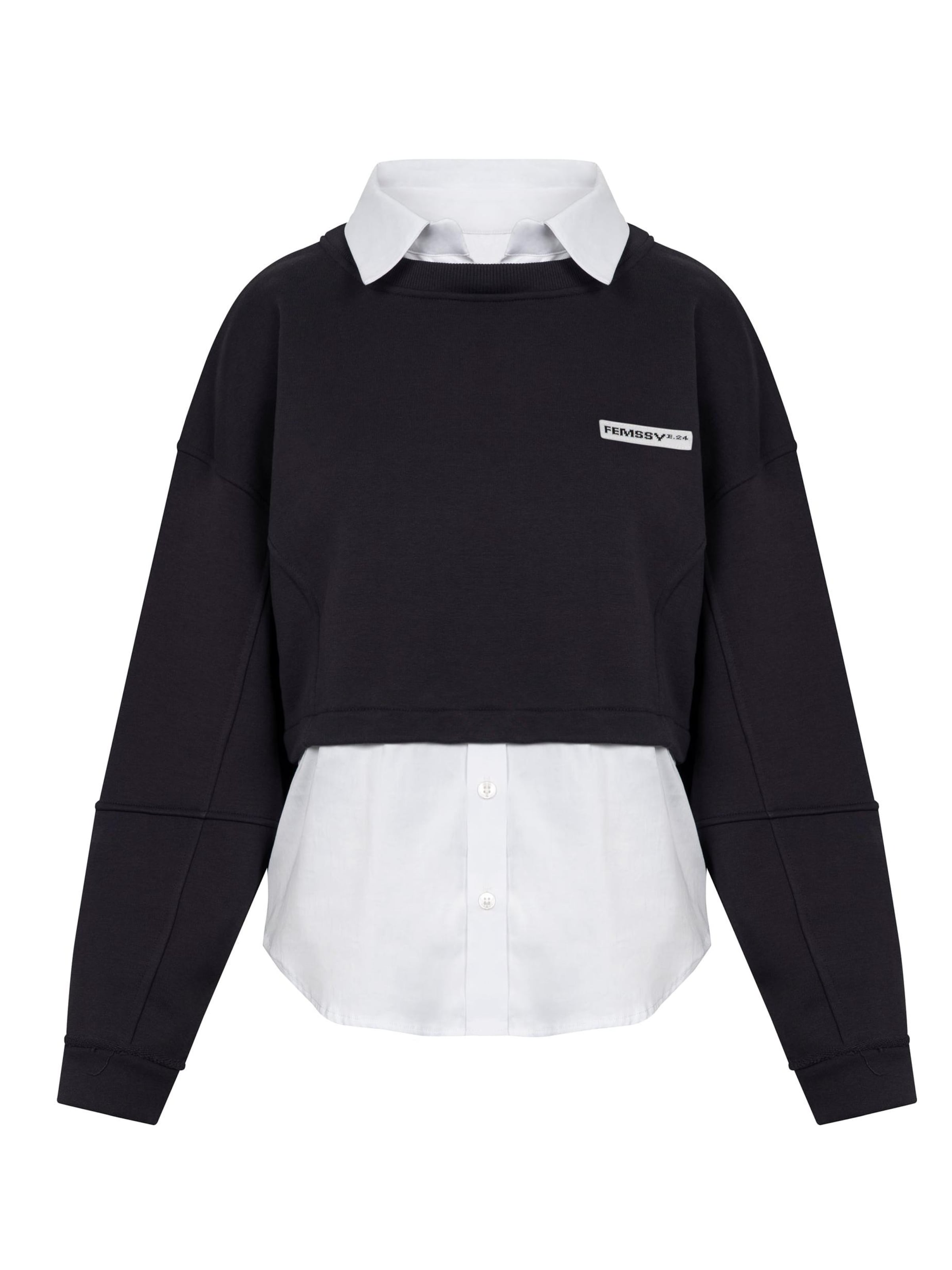 FEMSSY - Sudadera 'LAYA SWEATSHIRT BEIGE' en gris: frente