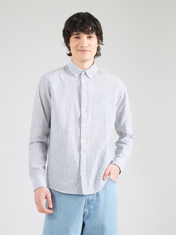Casual Friday Regular fit Button Up Shirt 'ANDREW' in White: front